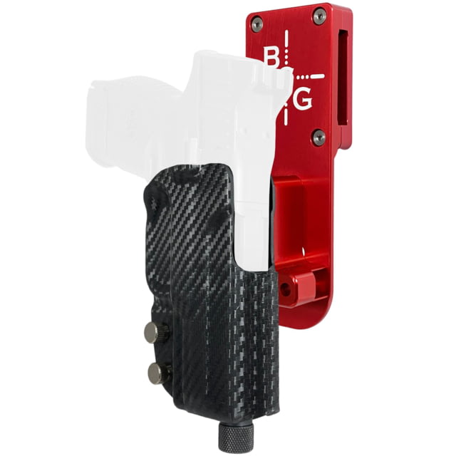 Black Scorpion Outdoor Gear FNH 509 Compact/Midsize Pro Heavy Duty Competition Holster Right Hand Red Shell / Carbon Fiber - Black Scorpion Outdoor Gear
