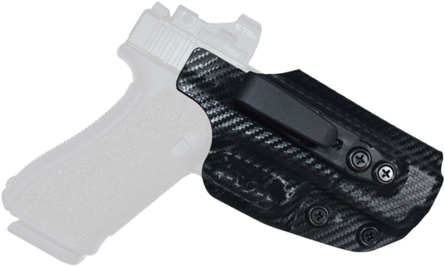 Black Scorpion Outdoor Gear Glock 19, 19X, 23, 32 IWB Belt Wing Tuckable Holster, Right, Carbon Fiber, HC23-GL19-CF