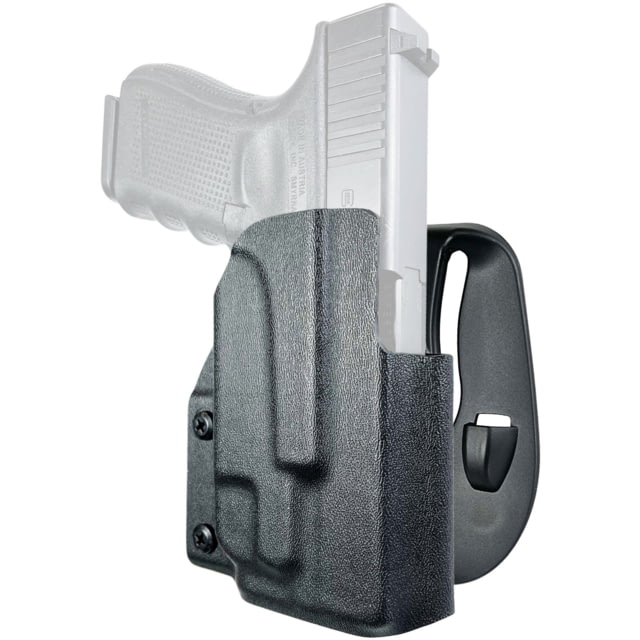 Black Scorpion Outdoor Gear OWB Paddle Holster Glock 19 23 w/ TLR-7A Right Hand Black - Black Scorpion Outdoor Gear