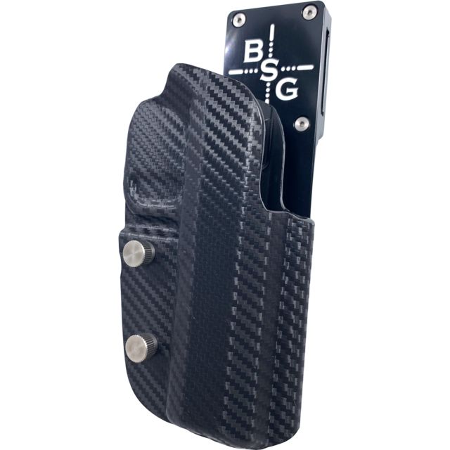 Black Scorpion Outdoor Gear Walther OWB Pro Heavy Duty Competition Holster Walther PPQ M2/Walther Q5 Match Right Hand Kydex Black/Carbon Fiber - Black Scorpion Outdoor Gear
