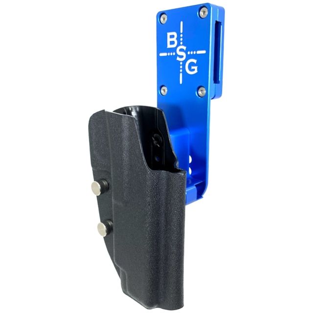 Black Scorpion Outdoor Gear CZ OWB Pro Heavy Duty Competition Holster CZ 75 Shadow 2 Right Hand Black/Blue - Black Scorpion Outdoor Gear