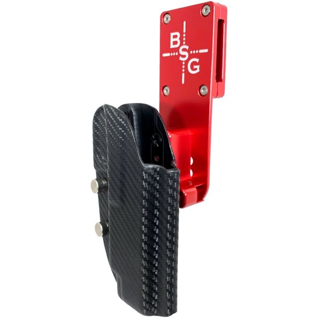 Black Scorpion Outdoor Gear CZ OWB Pro Heavy Duty Competition Holster CZ 75 Shadow 2 Right Hand Carbon Fiber/Red - Black Scorpion Outdoor Gear