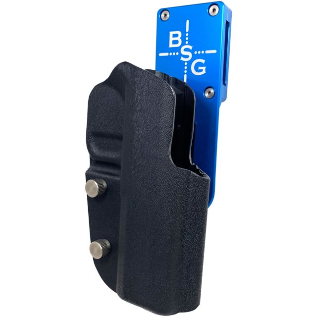 Black Scorpion Outdoor Gear  OWB Pro Heavy Duty Competition Holster  5in Right Hand Black/Blue - Black Scorpion Outdoor Gear
