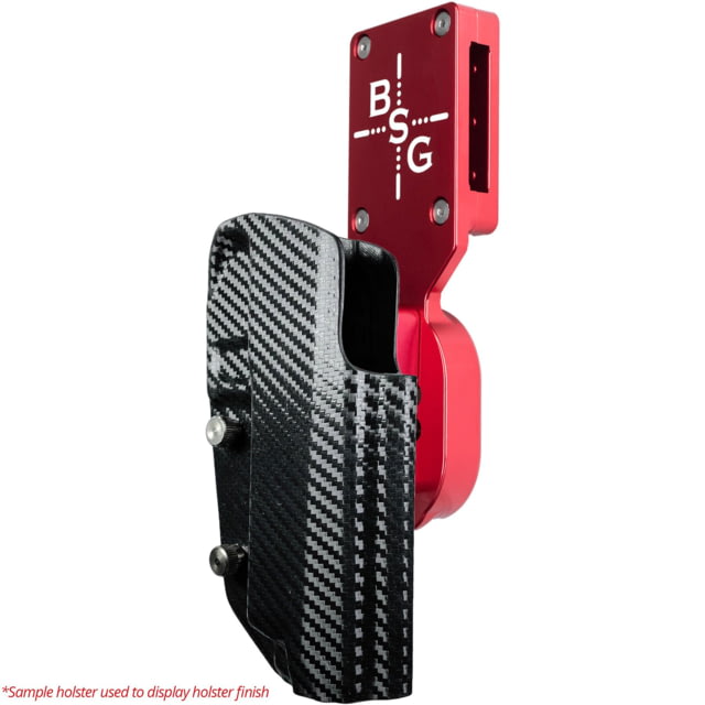 Black Scorpion Outdoor Gear Pro Heavy Duty Competition Kydex OWB Holster Glock 19 23 w/ TLR-7A Right Hand Red Shell Carbon Fiber - Black Scorpion Outdoor Gear