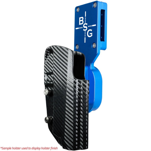 Black Scorpion Outdoor Gear Pro Heavy Duty Competition Kydex OWB Holster Glock 17 19 19X 22 31 44 45 w/ X300 Right Hand Blue Shell Carbon Fiber - Black Scorpion Outdoor Gear
