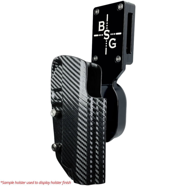 Black Scorpion Outdoor Gear Pro Heavy Duty Competition Kydex OWB Holster Glock 19 23 w/ TLR-7A Right Hand Black Shell Carbon Fiber - Black Scorpion Outdoor Gear
