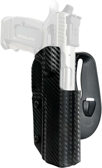 Black Scorpion Outdoor Gear SAR K-12 Sport OWB Kydex Paddle Holster Right Carbon Fiber - Black Scorpion Outdoor Gear