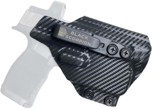 Black Scorpion Outdoor Gear Sig Sauer P365 XL w/ TLR-6 Belt Wing Tuckable Holster Right Carbon Fiber - Black Scorpion Outdoor Gear