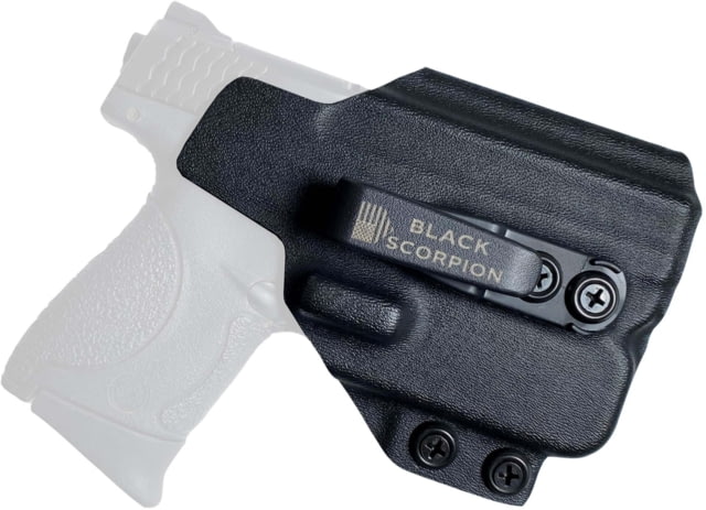 Black Scorpion Outdoor Gear Smith & Wesson M&P Shield Plus w/ TLR-6 Belt Wing Tuckable Holster Right Black - Black Scorpion Outdoor Gear