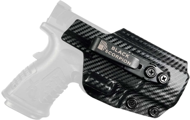 Black Scorpion Outdoor Gear Springfield XD-M Elite 4.5'' IWB Belt Wing Tuckable Holster Right Carbon Fiber - Black Scorpion Outdoor Gear
