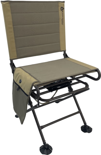 BLACK SIERRA EQUIPMENT Heated Engage Swivel ChairBrown - Black Sierra Equipment