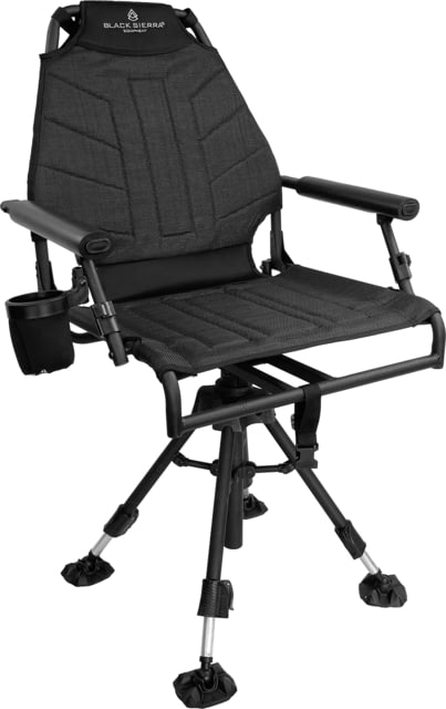 BLACK SIERRA EQUIPMENT HI-LINE Swivel ChairBlack - Black Sierra Equipment