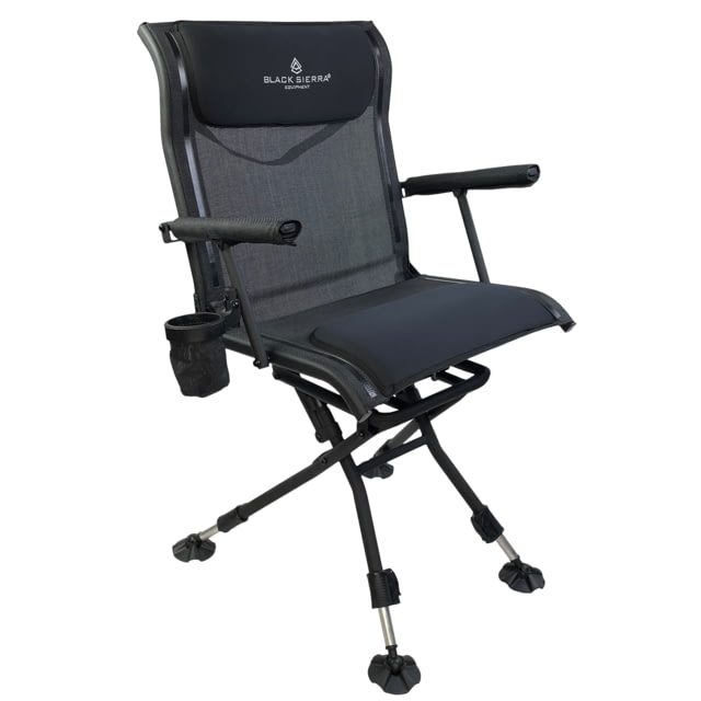 BLACK SIERRA EQUIPMENT Nitro Pro Swivel ChairBlack - Black Sierra Equipment