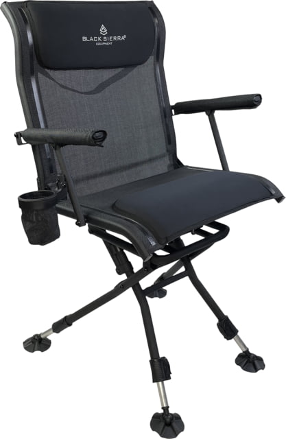 BLACK SIERRA EQUIPMENT Nitro Pro Swivel ChairBrown - Black Sierra Equipment