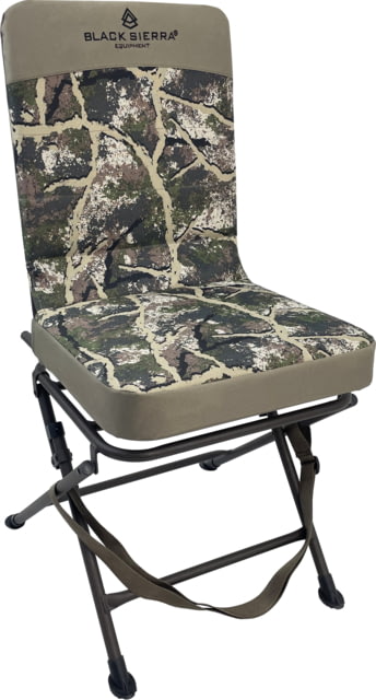 BLACK SIERRA EQUIPMENT XL Padded Swivel Blind ChaiRanger Camo - Black Sierra Equipment