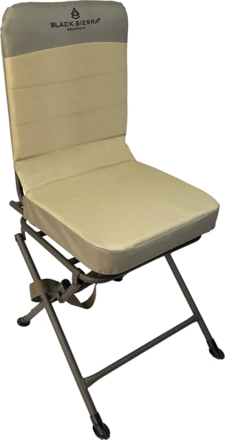 BLACK SIERRA EQUIPMENT XL Padded Swivel Blind ChairTan - Black Sierra Equipment