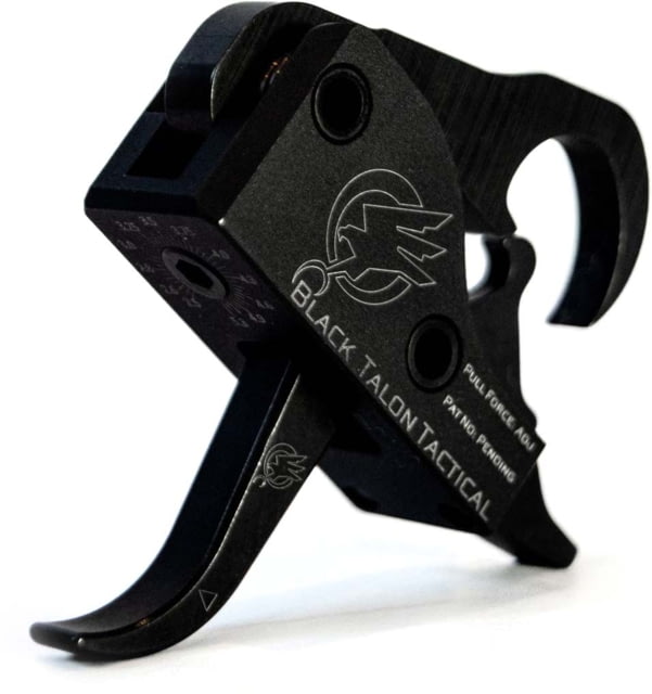Black Talon Tactical Adjustable Curved Bow Calibrated Drop in AR Trigger 2.5-5.25 lb Black - Black Talon Tactical