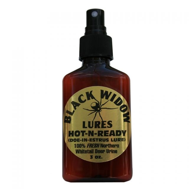 Black Widow Hot-N-Ready Deer Lure Northern 3 oz. - Black Widow