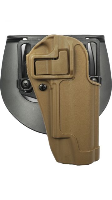 USED BlackHawk CQC SERPA w/Belt Loop and Paddle Holsters Colt 1911 Government 5in Right Hand Matte Coyote Tan  EDEMO1 Used Condition Like - Blackhawk