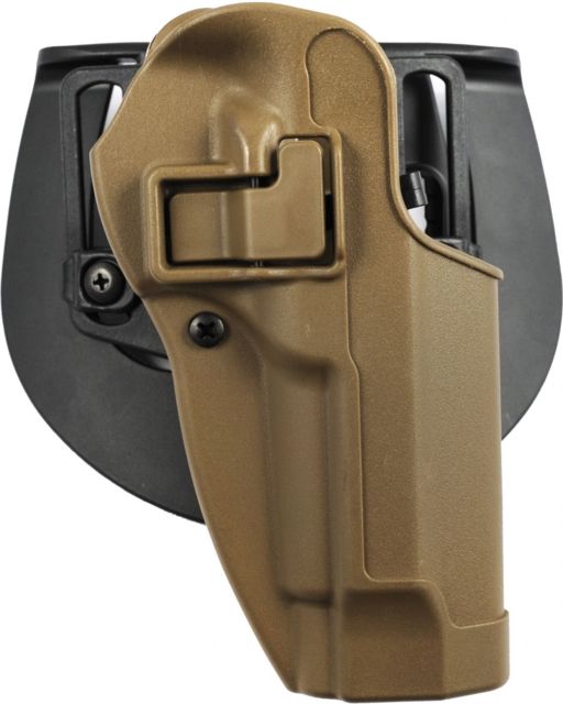 USED BlackHawk CQC SERPA w/Belt Loop and Paddle Holsters Beretta 92/Beretta 96 Right Hand Matte Coyote Tan  EDEMO4 Used Condition Like New - Blackhawk
