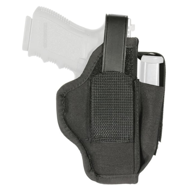 BLACKHAWK Multi-Use Belt Holster Fits 4.5-5 Large Autos with Magazine Pouch Ambidextrous Black - Blackhawk