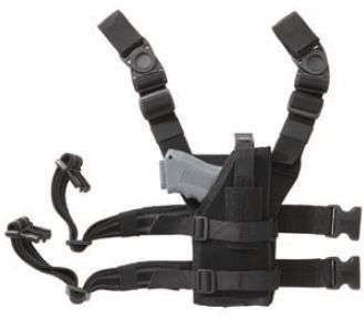 BlackHawk Nylon Omega VI Universal Ambidextrous Drop-Leg Holster Universal Ambidextrous Black - Blackhawk