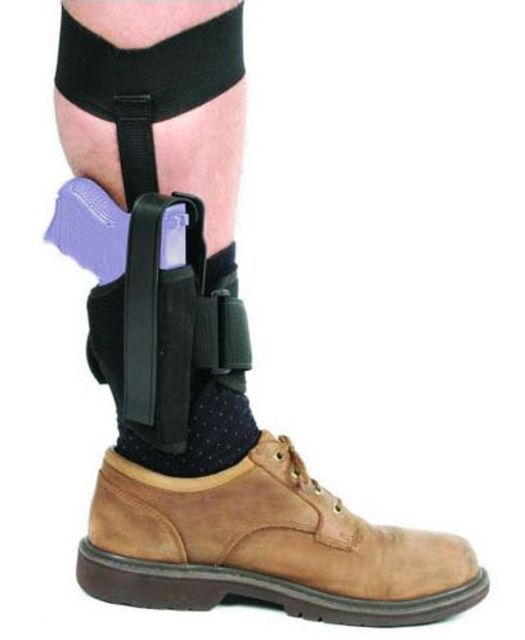 BlackHawk Nylon Ankle Holsters Right Hand Plain Black