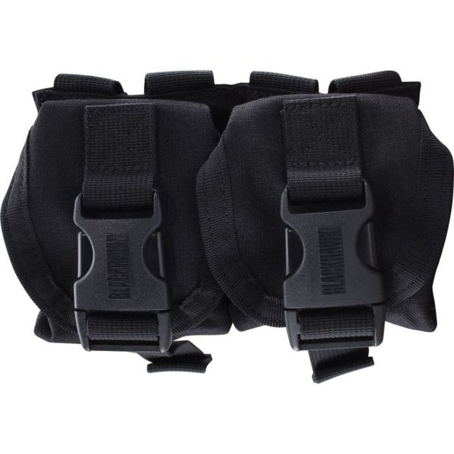 BlackHawk Double MOLLE Frag Grenade Pouch Black - Blackhawk