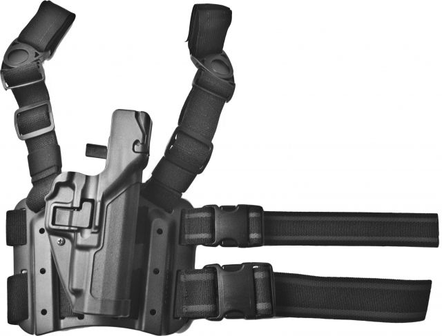 BlackHawk SERPA Tactical Level 3 Thigh Holster Springfield Armory XD/Springfield Armory XD-M Right Hand Matte Black
