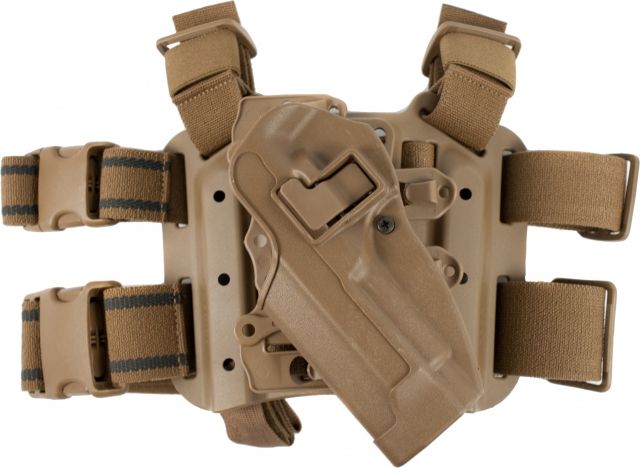 BlackHawk S.T.R.I.K.E. SERPA Combo Kit Beretta M9/Beretta 92 Left Hand Plain Coyote Tan - Blackhawk