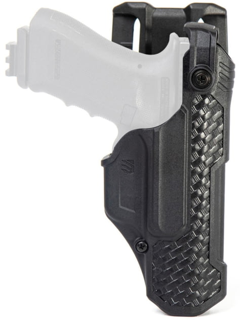 BlackHawk T-series L3D LB Duty Holster Glock 17/19/22/23/31/32/45/47 w/TRL 1/2 Basketweave Black Right - Blackhawk
