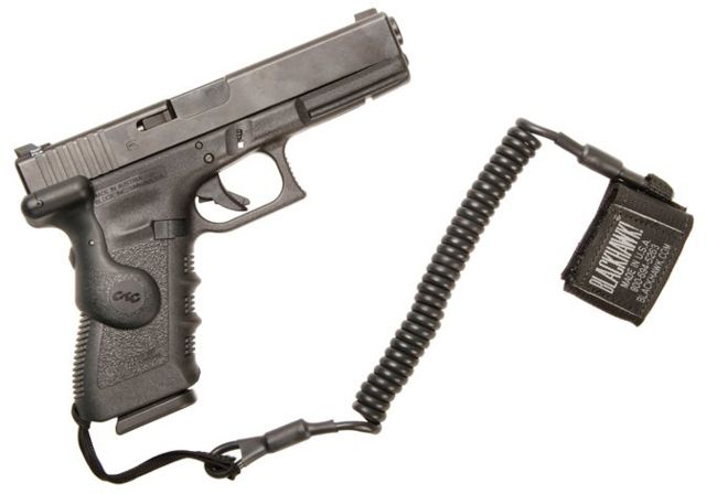 BlackHawk Coiled Tactical Pistol Lanyards Black