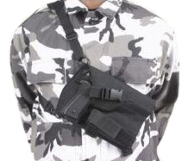 USED BlackHawk Nylon Universal Special Ops Pistol Harness Holster Ambidextrous Matte Black 40SH04BK - Blackhawk