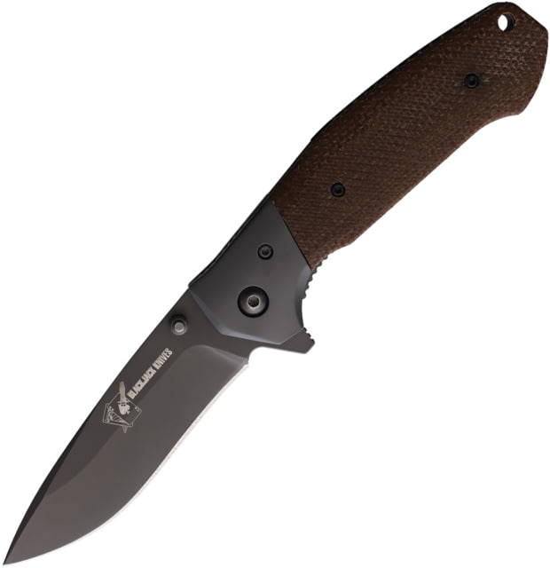 Blackjack Linerlock Brown Micarta - Blackjack