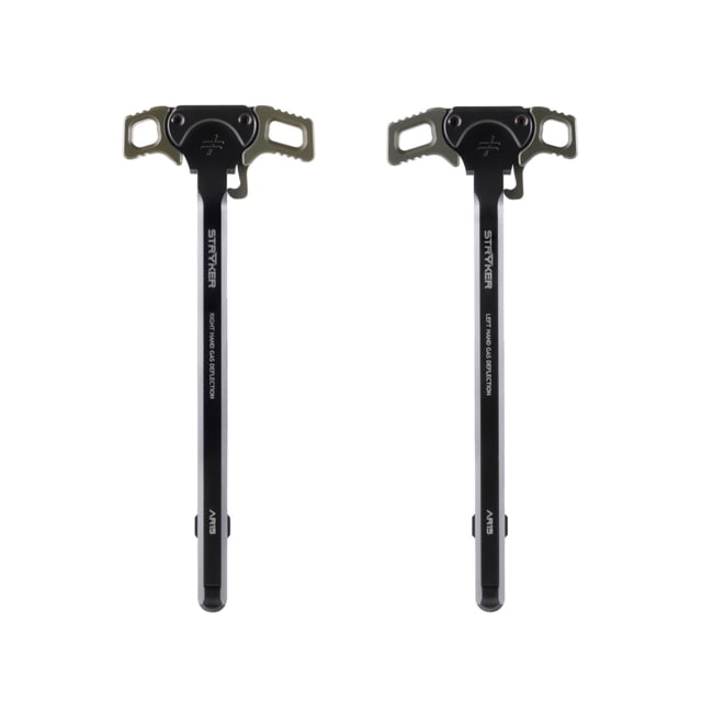 Blackout Defense Stryker Ambi Gas-Deflecting Charging Handle Right-Hand Deflection Compact Lever Green Green CHG15RIGHTCMTGRN - Blackout Defense
