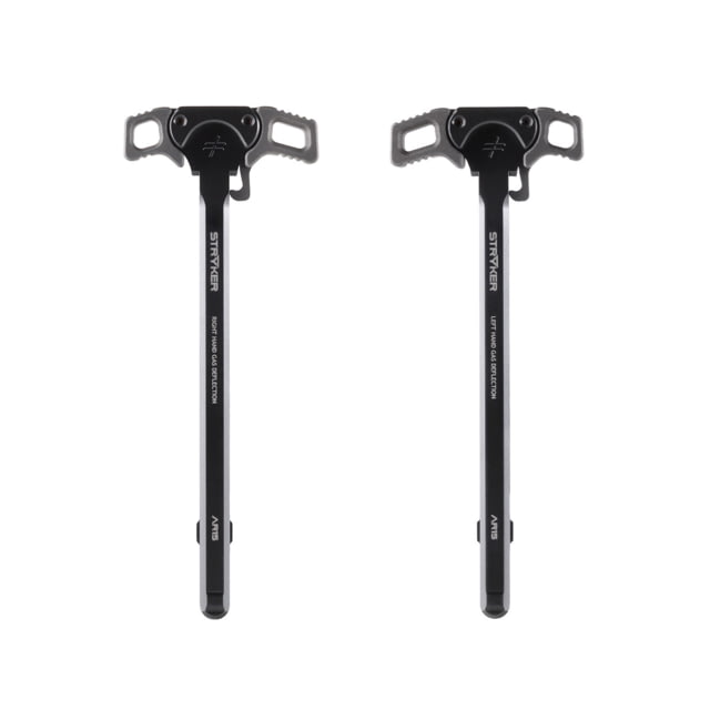 Blackout Defense Stryker Ambi Gas-Deflecting Charging Handle Left-Hand Deflection Compact Lever Grey Grey CHG15LEFTCMTGRY - Blackout Defense