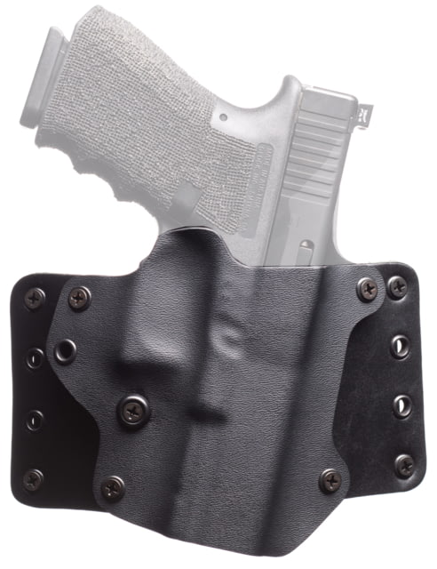 Blackpoint Tactical Leather Wing OWB Holster Glock 29/30 Left Hand Kydex Black - Blackpoint Tactical