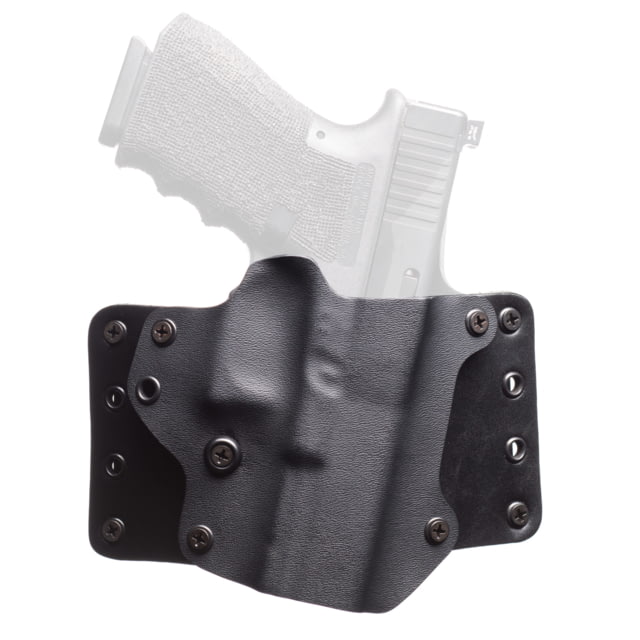 BlackPoint Tactical Leather Wing Leather/Kydex OWB Belt Holster Fits Sig P365 AXG Legion 1.75" Belt Loops Right Hand Black