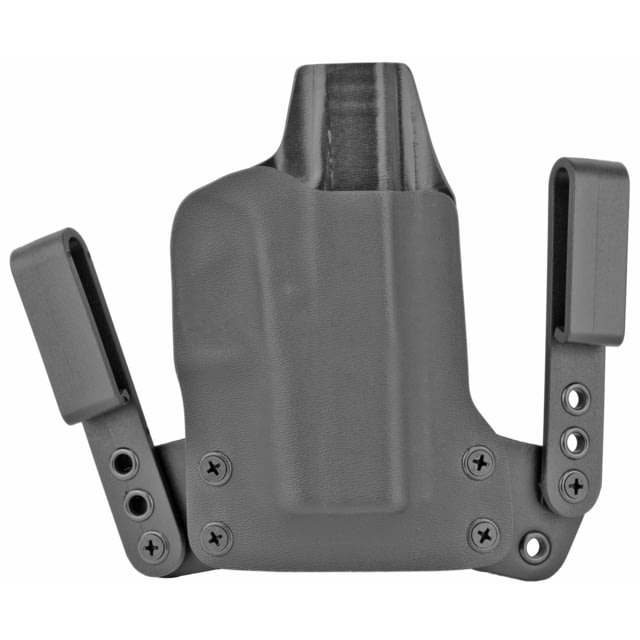 BlackPoint Tactical Mini Wing Kydex IWB Holster Fits Glock 43X With 15 Degree Cant Right Hand Black