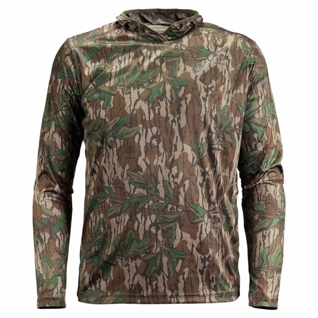 Blocker Outdoors Finisher Lightweight Performance Hoodie - Men's Mossy Oak Greenleaf Camo Large