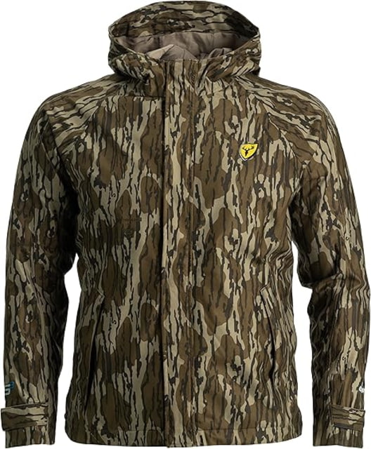 Blocker Outdoors Drencher Jacket w/Hood - Mens Mossy Oak Bottomlands 3X-Large 1408976 - Blocker Outdoors