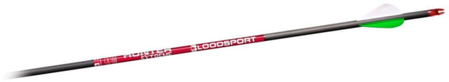 BloodSport Hunter Extreme Arrow 350 Spine 6 Pack Black - Bloodsport