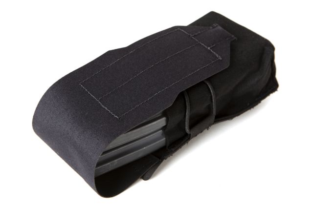 Blue Force Gear Double M4 Magazine Pouch With Flap In Black - Blue Force Gear