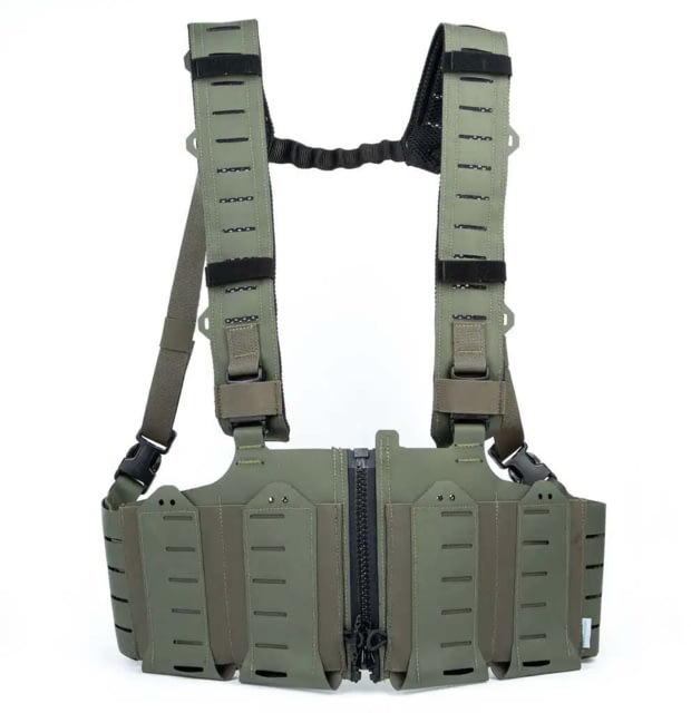 Blue Force Gear RACKminus SAV-2 Chest Rig Ten-Speed SR25 Mag Pockets Ranger Green - Blue Force Gear