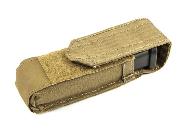 Blue Force Gear Single Pistol Mag Pouch With Flap Coyote Brown - Blue Force Gear
