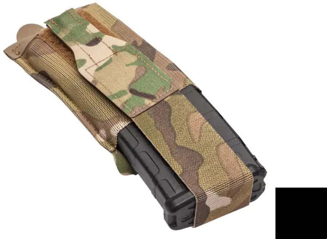 Blue Force Gear Ten-Speed Single M4 Mag Pouch With Flap Black - Blue Force Gear