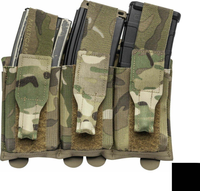 Blue Force Gear Ten-Speed Triple M4 Mag Pouch with Flap Black - Blue Force Gear