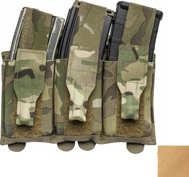 Blue Force Gear Ten-Speed Triple M4 Mag Pouch with Flap Coyote Brown - Blue Force Gear