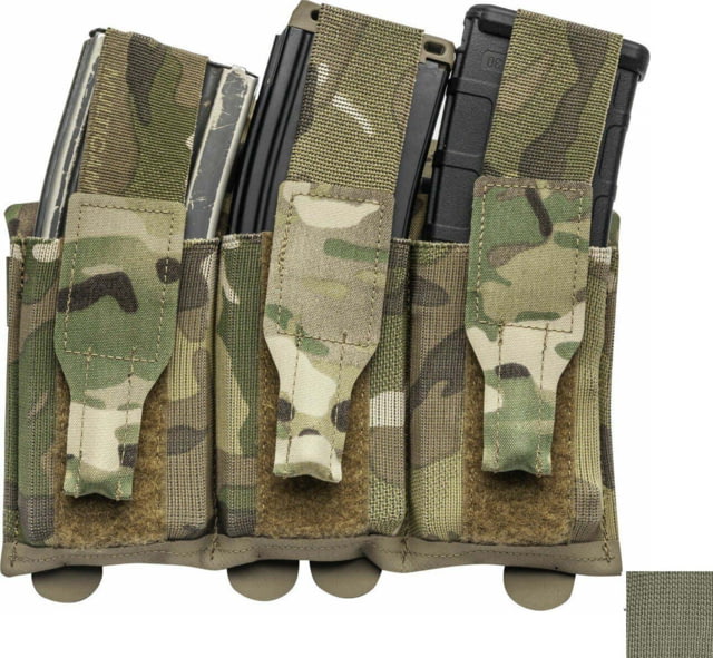 Blue Force Gear Ten-Speed Triple M4 Mag Pouch with Flap Ranger Green - Blue Force Gear