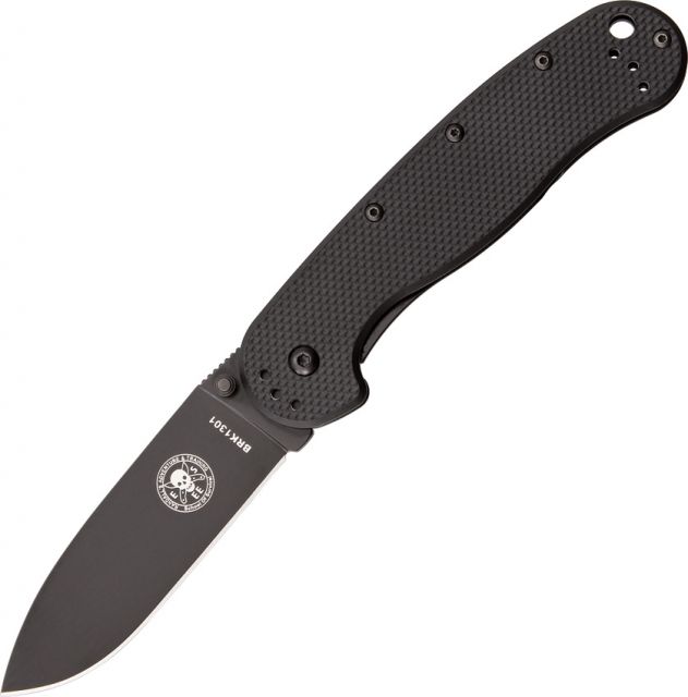 Blue Ridge Knives Avispa Black Handle Black Knife Black/Black - Abkt Tac